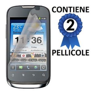 PELLICOLA PROTEGGI DISPLAY HUAWEI SONIC U8650, SONIC 2 U8661 CONFEZIONE 2 PEZZI