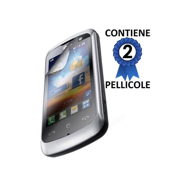PELLICOLA PROTEGGI DISPLAY LG KM570 CONFEZIONE 2 PEZZI