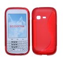 CUSTODIA GEL TPU SILICONE DOUBLE per SAMSUNG B5330 Galaxy Chat COLORE ROSSO
