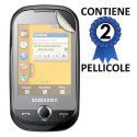 PELLICOLA PROTEGGI DISPLAY SAMSUNG S3650 CONFEZIONE 2 PEZZI