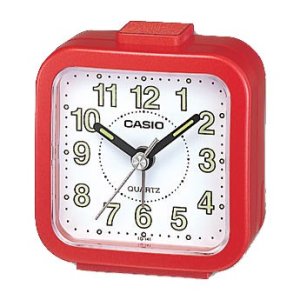 OROLOGIO SVEGLIA ANALOGICO DA TAVOLO TQ-141-1EF COLORE ROSSO CASIO