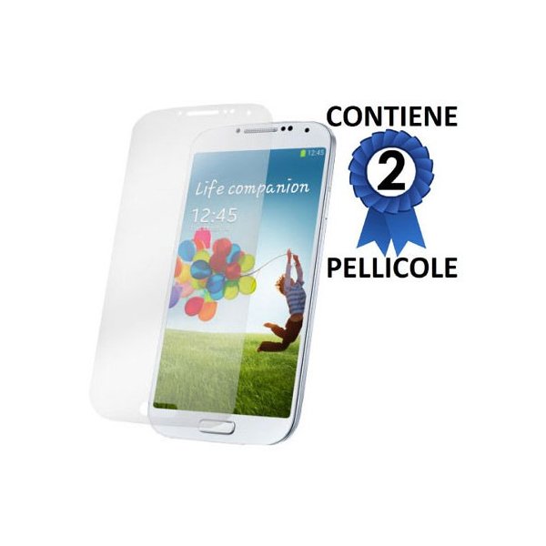 PELLICOLA PROTEGGI DISPLAY SAMSUNG I9500 GALAXY S4, I9505, I9502 CONFEZIONE 2 PEZZI