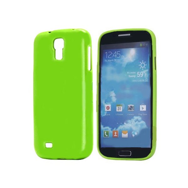 CUSTODIA GEL TPU SILICONE LUCIDA per SAMSUNG I9500 GALAXY S4, I9505, I9502 COLORE VERDE