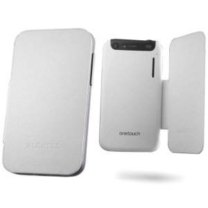 CUSTODIA ORIGINALE FLIP COVER ALCATEL F-GCGC31Y0B11C3-A1 per ONE TOUCH 995 COLORE BIANCO BLISTER