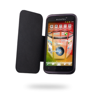 CUSTODIA ORIGINALE FLIP COVER ALCATEL F-GCGC31Y0A11C3-A1 per ONE TOUCH 995 COLORE NERO BLISTER