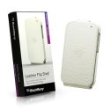 CUSTODIA ORIGINALE FLIP COVER IN PELLE BLACKBERRY ACC-50707-202 per Q10 COLORE BIANCO BLISTER