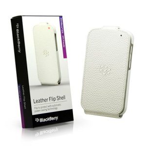 CUSTODIA ORIGINALE FLIP COVER IN PELLE BLACKBERRY ACC-50707-202 per Q10 COLORE BIANCO BLISTER
