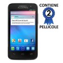 PELLICOLA PROTEGGI DISPLAY ALCATEL ONE TOUCH M'POP 5020D CONFEZIONE 2 PEZZI