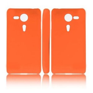 CUSTODIA BACK RIGIDA per SONY XPERIA SP HSPA C5302, LTE C5306, LTE C5303, M35H COLORE ARANCIONE