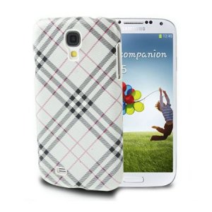 CUSTODIA BACK RIGIDA per SAMSUNG I9500 GALAXY S4, I9505, I9502 FANTASIA SCOZZESE COLORE BIANCO