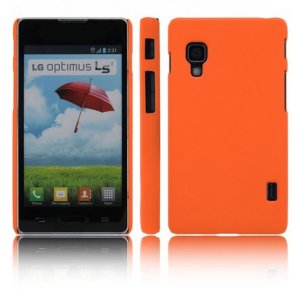 CUSTODIA BACK RIGIDA per LG OPTIMUS L5 II, E460 COLORE ARANCIONE