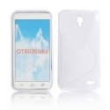 CUSTODIA GEL TPU SILICONE DOUBLE per ALCATEL ONE TOUCH IDOL 6030 COLORE BIANCO