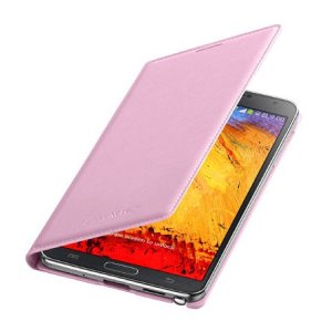CUSTODIA FLIP COVER ORIGINALE SAMSUNG COLORE ROSA per GALAXY NOTE 3, N9000, N9002, N9005 EF-WN900BIEGWW BLISTER