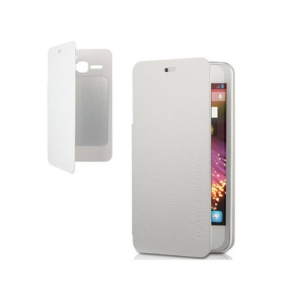 CUSTODIA ORIGINALE FLIP COVER ALCATEL F-GCGB32U0B11C1-A1 per ONE TOUCH STAR 6010 COLORE BIANCO BLISTER