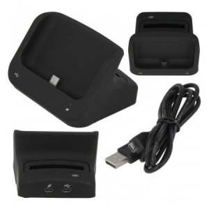 BASETTA DOCKING per SAMSUNG I9100 GALAXY S2 + RICARICA BATTERIA SUPPLEMENTARE PARTE POSTERIORE COLORE NERO