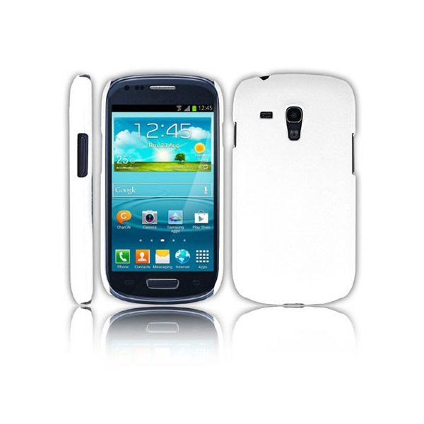 CUSTODIA BACK RIGIDA per SAMSUNG I8190 GALAXY S3 MINI, I8200 GALAXY S3 MINI VE COLORE BIANCO