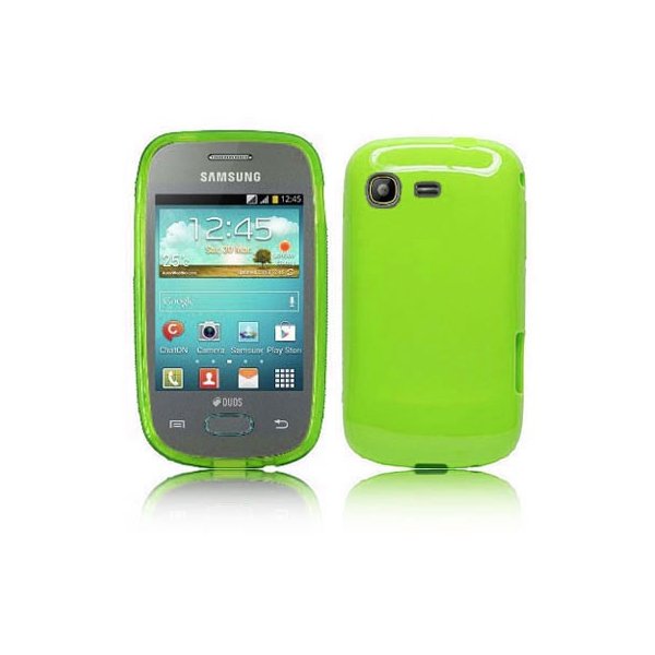 CUSTODIA GEL TPU SILICONE LUCIDA per SAMSUNG S5310 GALAXY POCKET NEO, S5312 COLORE VERDE