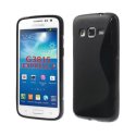 CUSTODIA GEL TPU SILICONE DOUBLE per SAMSUNG G3815 GALAXY EXPRESS 2 COLORE NERO