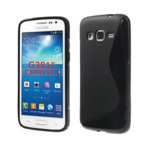 CUSTODIA GEL TPU SILICONE DOUBLE per SAMSUNG G3815 GALAXY EXPRESS 2 COLORE NERO