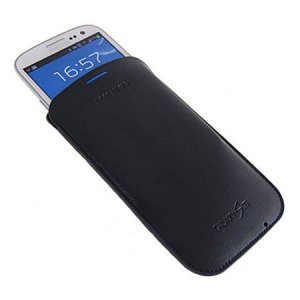 CUSTODIA A SACCHETTO ORIGINALE SAMSUNG COLORE NERO per I9300 GALAXY S3, I9300i GALAXY S3 NEO EFC-1G6LBECSTD POUCH BLISTER