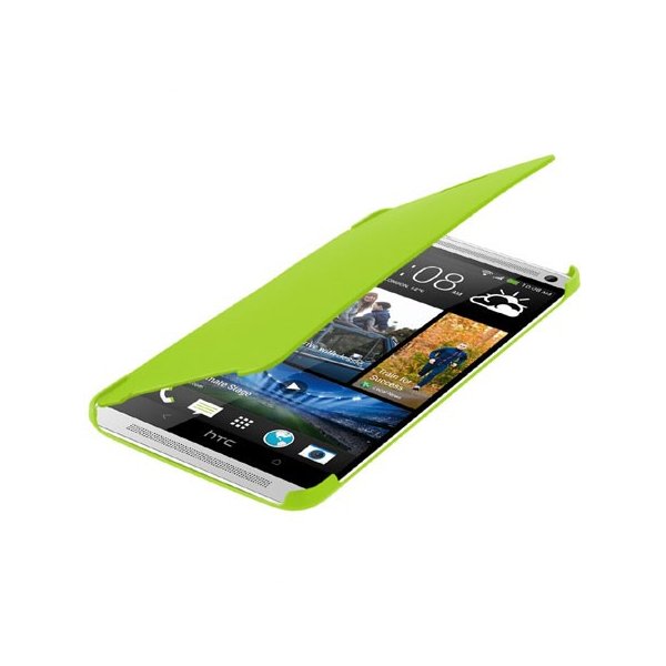 CUSTODIA FLIP ORIZZONTALE per HTC ONE MAX COLORE VERDE