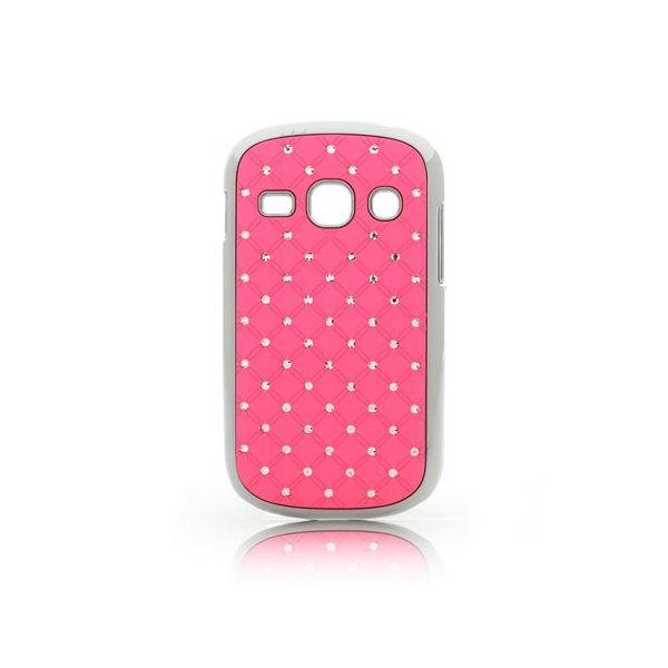 CUSTODIA BACK RIGIDA CON BRILLANTINI per SAMSUNG S6810 GALAXY FAME, S6812 GALAXY FAME DUOS COLORE ROSA