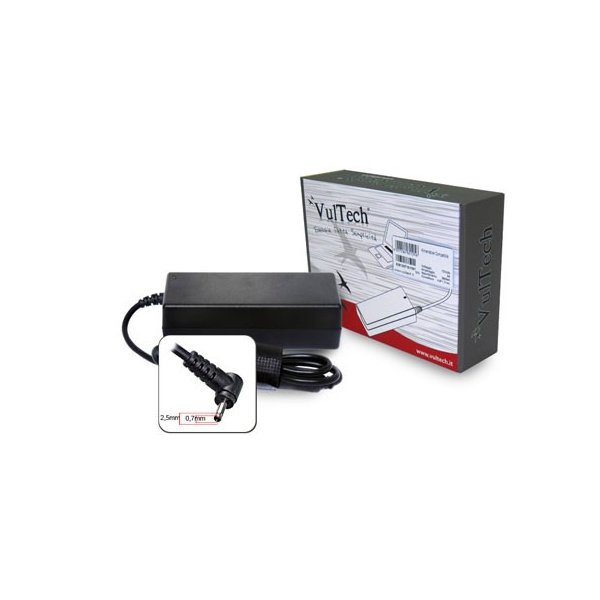 CARICATORE DA RETE PER NETBOOK ASUS AS1921N-312 POTENZA 40W 2.5MM x 0.7MM VULTECH SEGUE COMPATIBILITA'..
