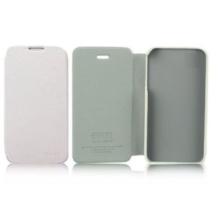 CUSTODIA FLIP ORIZZONTALE PELLE per SAMSUNG S7270 GALAXY ACE 3, S7272, S7275 COLORE BIANCO BLISTER ENLAND