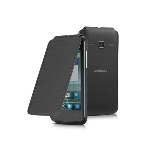 CUSTODIA FLIP COVER ORIGINALE ALCATEL F-GCGB1740A10C0-A1 per ONE TOUCH 5020D M'POP COLORE NERO BLISTER