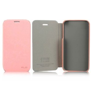 CUSTODIA FLIP ORIZZONTALE PELLE per SAMSUNG  I9100 GALAXY S2, I9105 GALAXY S2 PLUS COLORE ROSA BLISTER ENLAND