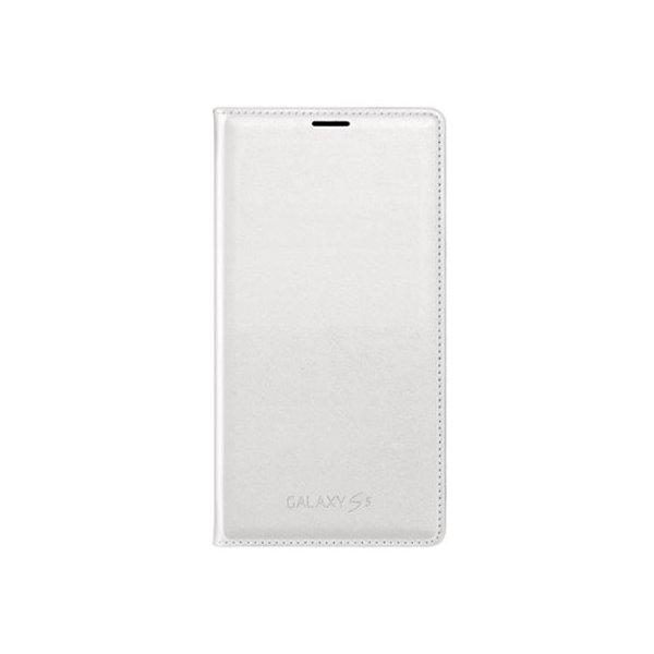 CUSTODIA FLIP COVER ORIGINALE SAMSUNG per G900F GALAXY S5, G900H, G900M COLORE BIANCO EF-WG900BWEGWW BLISTER
