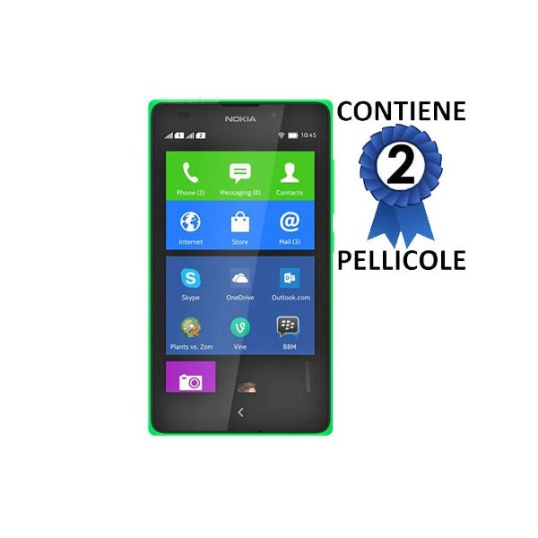 PELLICOLA PROTEGGI DISPLAY per NOKIA XL CONFEZIONE 2 PEZZI