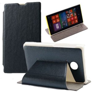 CUSTODIA FLIP ORIZZONTALE PELLE per NOKIA X, X+ CON STAND COLORE NERO BLISTER SWIFT