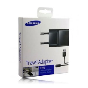 CARICATORE DA RETE 2000mAh ORIGINALE SAMSUNG CON 1 PORTA USB + CAVO MICRO USB COLORE NERO ETA-U90EBE BLISTER