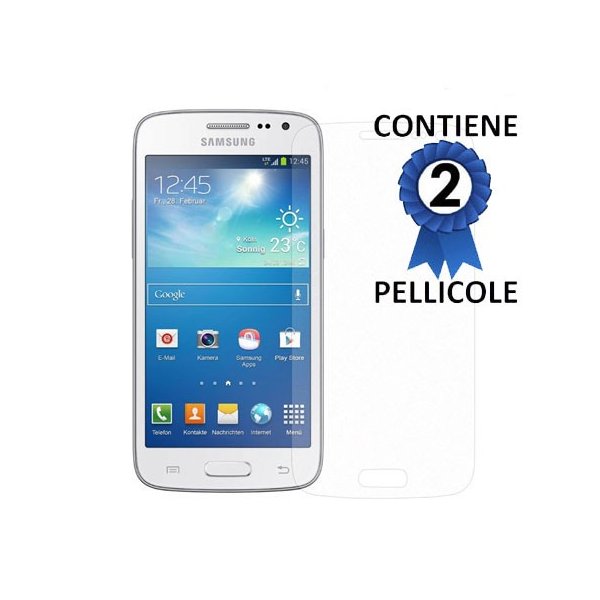 PELLICOLA PROTEGGI DISPLAY per SAMSUNG G386 GALAXY CORE LTE, G3518 CONFEZIONE 2 PEZZI
