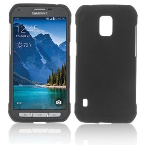 CUSTODIA BACK RIGIDA per SAMSUNG G870 GALAXY S5 ACTIVE COLORE NERO