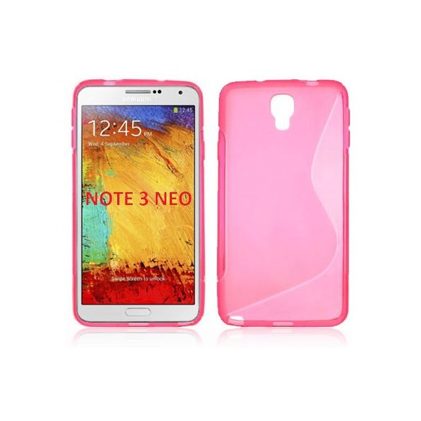 CUSTODIA GEL TPU SILICONE DOUBLE per SAMSUNG N7500 GALAXY NOTE 3 NEO, N7502 GALAXY NOTE 3 NEO DUOS, N7505 COLORE ROSA