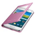 CUSTODIA S VIEW COVER ORIGINALE SAMSUNG COLORE ROSA per G800 GALAXY S5 MINI CON FINESTRA ID EF-CG800BPEGWW BLISTER