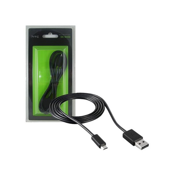 CAVO MICRO USB ORIGINALE HTC DC M400 - SINCRONIZZA E CARICA COLORE NERO BLISTER