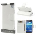 CUSTODIA FLIP ORIZZONTALE PELLE per SAMSUNG I9295 GALAXY S4 ACTIVE CON INTERNO IN TPU E STAND COLORE BIANCO SONATA BLISTER