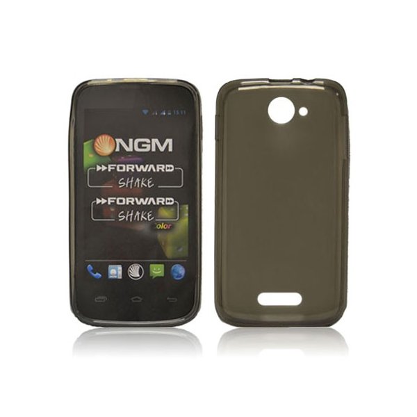 CUSTODIA GEL TPU SILICONE per NGM FORWARD SHAKE E SHAKE COLOR COLORE NERO TRASPARENTE