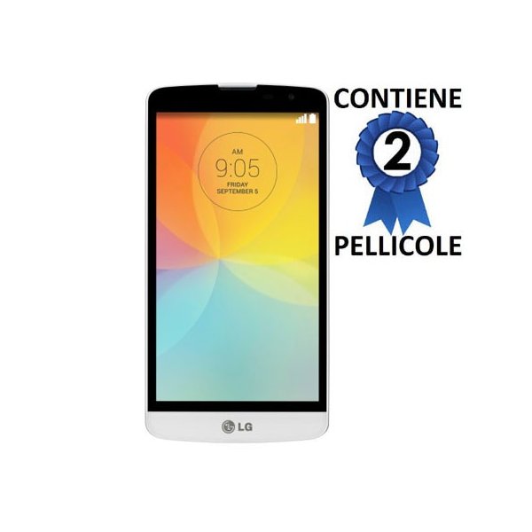 PELLICOLA PROTEGGI DISPLAY per LG L BELLO, D331, L PRIME, D337 CONFEZIONE 2 PEZZI