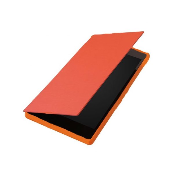 CUSTODIA FLIP ORIZZONTALE ULTRA SLIM per NOKIA LUMIA 630 COLORE ARANCIONE (NO RIMOZIONE COVER)
