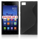 CUSTODIA GEL TPU SILICONE DOUBLE per XIAOMI MI3 COLORE NERO