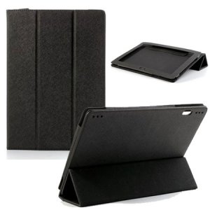 CUSTODIA BOOK ORIZZONTALE PELLE per LENOVO IDEATAB S6000, 10,1" POLLICI CON STAND MAGNETICO COLORE NERO