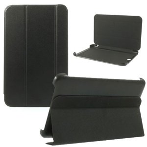 CUSTODIA BOOK ORIZZONTALE ULTRA SLIM per LENOVO IDEATAB A7-50 A3500, 7" POLLICI CON STAND MAGNETICO COLORE NERO