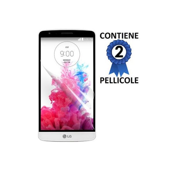 PELLICOLA PROTEGGI DISPLAY per LG G3 STYLUS D690, G3 STYLUS D690N CONFEZIONE 2 PEZZI