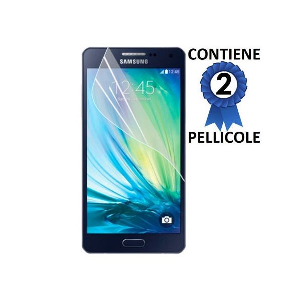 PELLICOLA PROTEGGI DISPLAY per SAMSUNG SM-A700 GALAXY A7 (NO VERSIONE 2016) CONFEZIONE 2 PEZZI