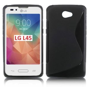 CUSTODIA GEL TPU SILICONE DOUBLE per LG L45 DUAL X132 COLORE NERO