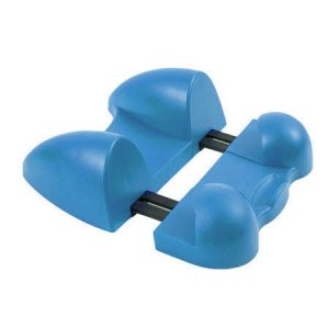 ESPOSITORE UNIVERSALE IN PVC ESTENSIBILE per TABLET DA 7'' FINO A 10''POLLICI COLORE CELESTE E NERO BLISTER 4FOR MADE IN ITALY